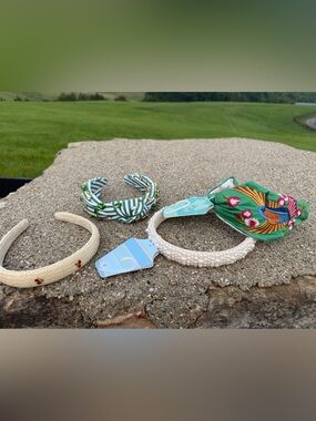 Assorted Women's Headbands lot of 4 beaded Piper K